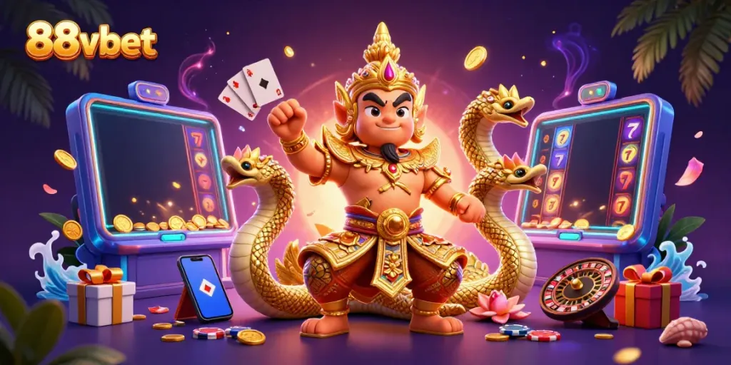 Experience excitement at 88vbet with vibrant characters and dynamic gaming elements.