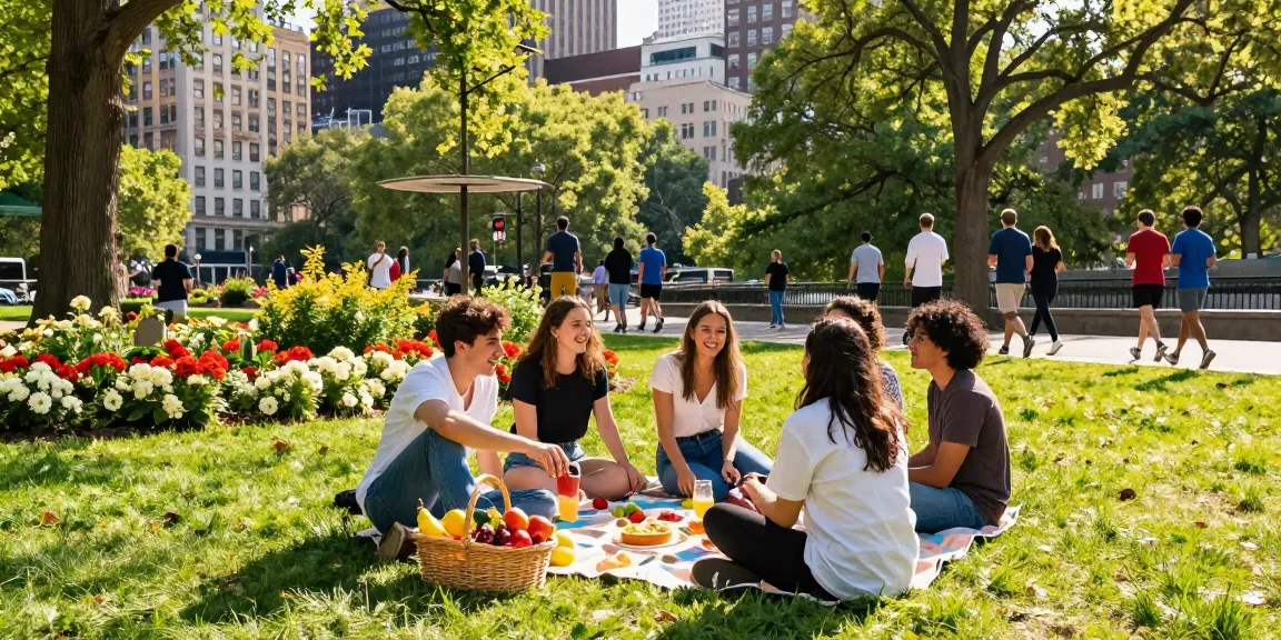 Röda dagar 2026 firas med picknick i parken, glädje och gemenskap i Madrid.