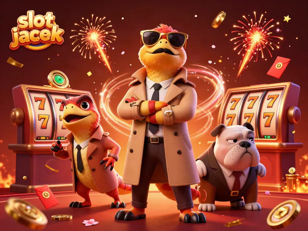 Engaging scene of a slot jackpot with raptors in disguises, celebrating in a vibrant casino atmosphere.