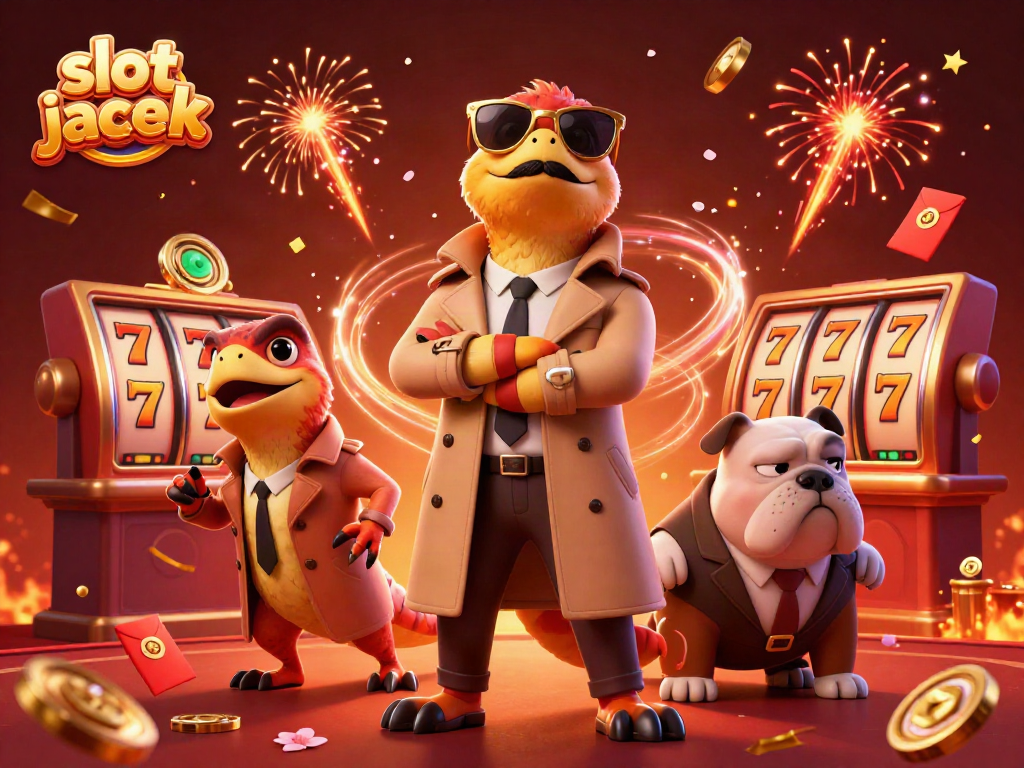 Engaging scene of a slot jackpot with raptors in disguises, celebrating in a vibrant casino atmosphere.