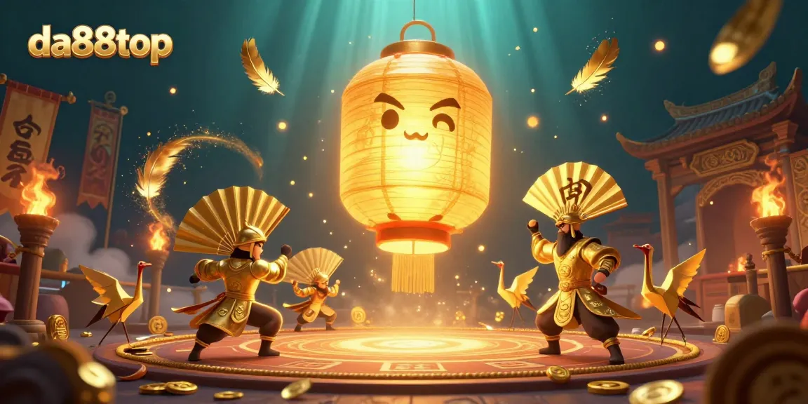 Experience thrilling gaming adventures at da88top with vibrant casino spirits and golden elements.