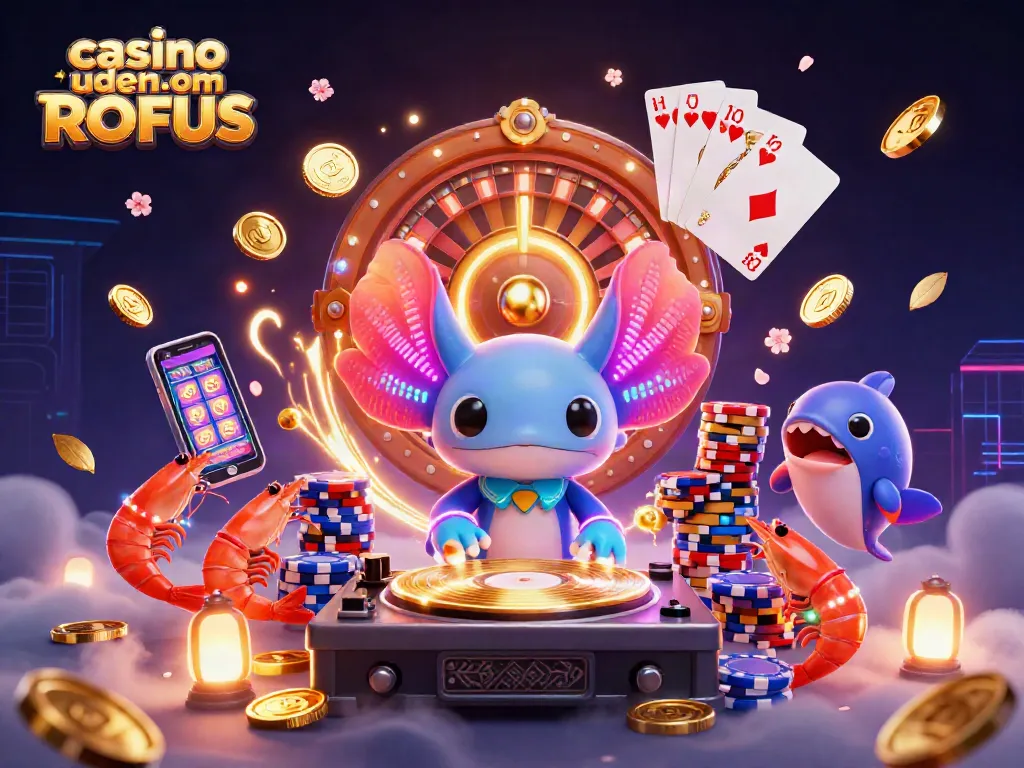 Play and win at casino uden om ROFUS with a vibrant, colorful underwater scene.