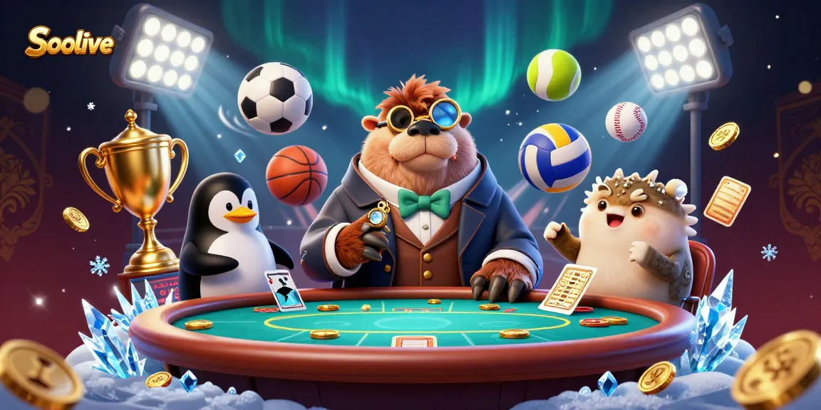 Socolive offers a vibrant online sports betting experience with colorful characters and elements, perfect for fans.